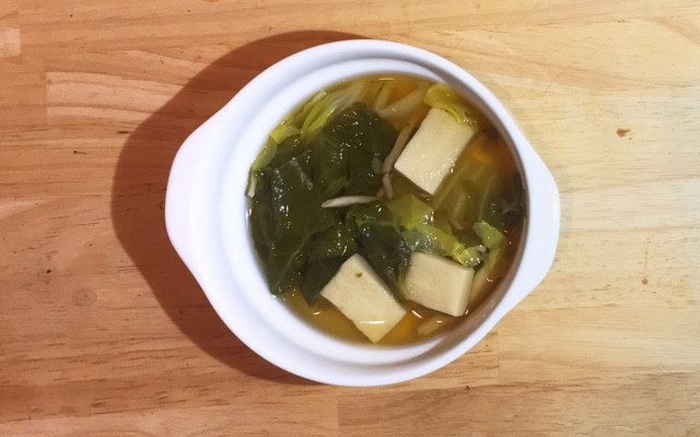 白菜と高野豆腐のスープ